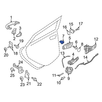 Ford OE - Upper Door Interior Trim Panel Nut