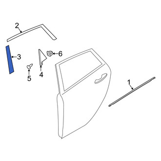 Ford OE - Rear Left Door Applique