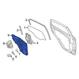 Ford OE - Rear Left Door Panel Carrier