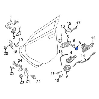 Ford OE - Rear Interior Door Handle Screw Cap