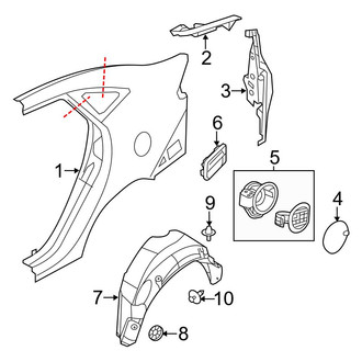 Ford OE - Quarter Panel & Components (S / SE / SEL Sedan)