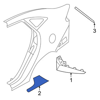 Ford OE - Rear Left Stone Guard