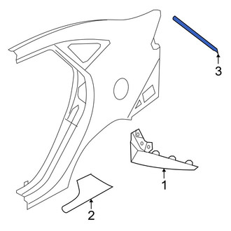 Ford OE - Rear Right Upper Side Body Trim Protector