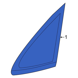 Ford OE - Rear Left Quarter Glass