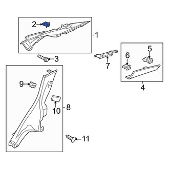Ford OE - Quarter Panel Trim Panel Clip