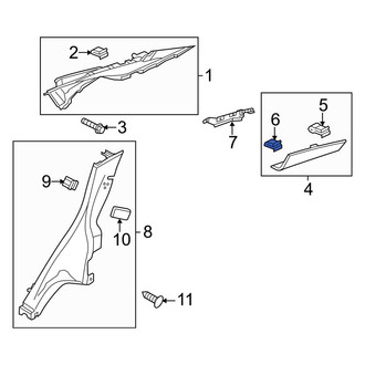 Ford OE - Body A-Pillar Trim Panel Clip