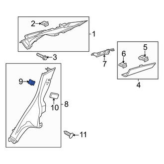 Ford OE - Quarter Panel Trim Panel Clip