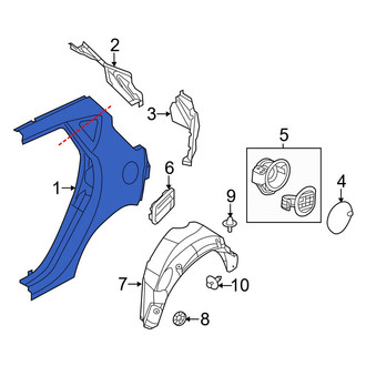 Ford OE - Rear Left Quarter Panel