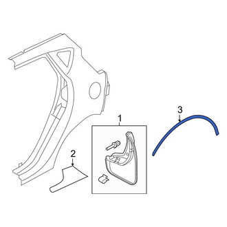 Ford OE - Rear Left Side Body Trim Protector
