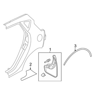 Ford OE - Quarter Panel - Exterior Trim (SE / SES Hatchback)