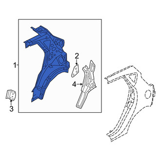 Ford OE - Rear Right Inner Quarter Panel