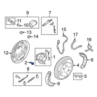 Ford OE - Rear Axle Hub Mounting Bolt