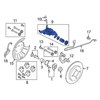 Ford OE - Front Right Disc Brake Caliper
