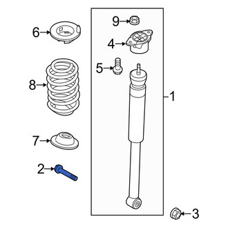 Ford OE - Lower Suspension Shock Absorber Bolt