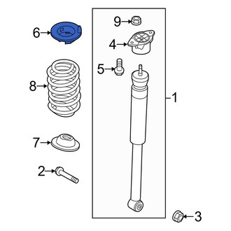 Ford OE - Rear Upper Coil Spring Insulator