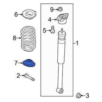 Ford OE - Rear Lower Coil Spring Insulator