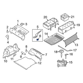 Ford OE - Package Tray Trim Clip