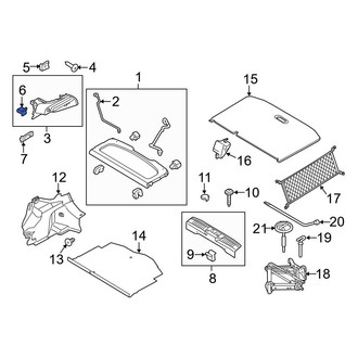 Ford OE - Body A-Pillar Trim Panel Clip