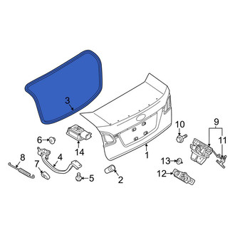 Ford OE - Rear Deck Lid Seal