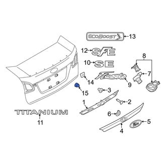 Ford OE - License Plate Bracket Insulator