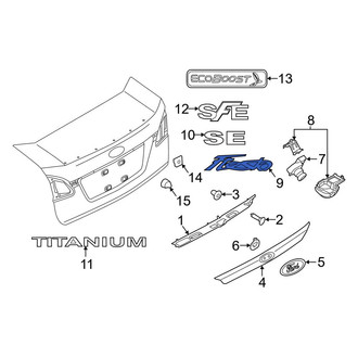 Ford OE - Rear Deck Lid Emblem