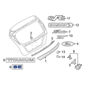Ford OE - Rear Deck Lid Emblem
