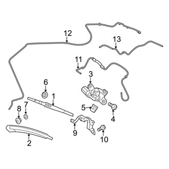 Ford OE - Lift Gate - Wiper & Washer Components (S / SE / Titanium Hatchback)