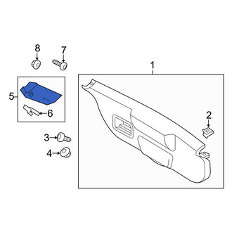 Ford OE - Rear Right Upper Liftgate Trim