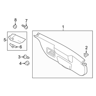 Ford OE - Lift Gate - Interior Trim (SE / SES Hatchback)