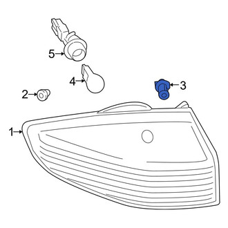 Ford OE - Tail Light Nut
