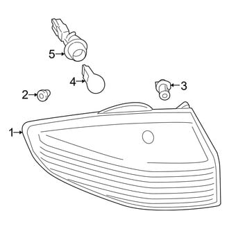 Ford OE - Rear Lamps - Tail Lamps (Outer), (S / SE / Titanium Sedan)