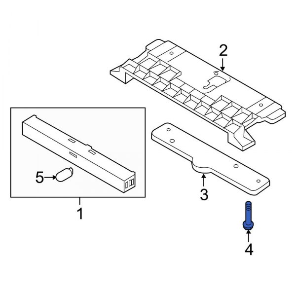 Center High Mount Stop Light Screw