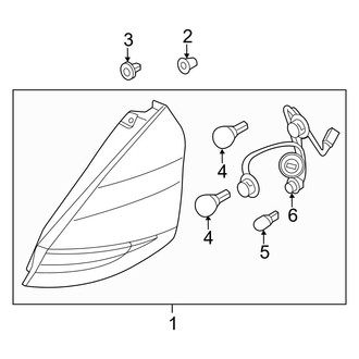 Ford OE - Rear Lamps - Tail Lamps (SE / SES Hatchback)