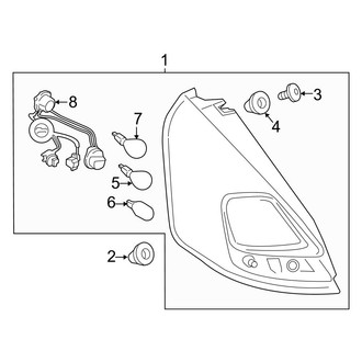 Ford OE - Rear Lamps - Tail Lamps (S / SE / ST / Titanium Hatchback)