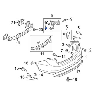 Ford OE - Reflector Panel Nut