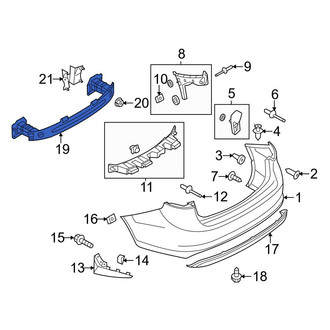 Ford OE - Rear Bumper Impact Bar