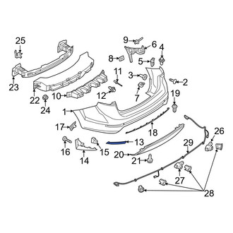 Ford OE - Rear Left Reflector Panel