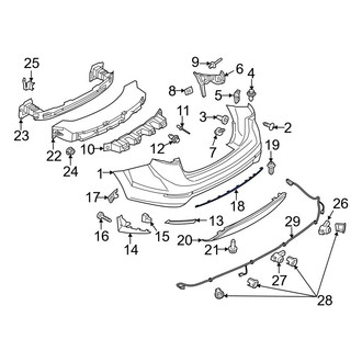 Ford OE - Rear Bumper Trim