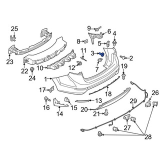 Ford OE - Bumper Cover Nut