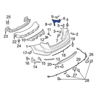 Ford OE - Rear Left Bumper Cover Bracket