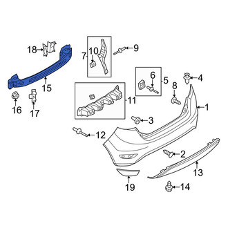 Ford OE - Rear Bumper Impact Bar