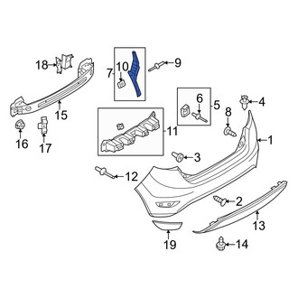 Ford OE - Rear Right Bumper Cover Bracket