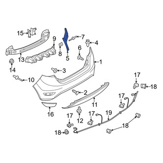 Ford OE - Rear Left Bumper Cover Bracket