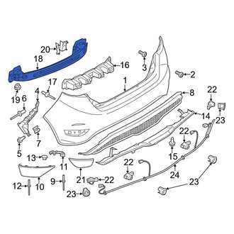Ford OE - Rear Bumper Impact Bar