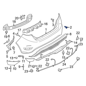 Ford OE - Deck Lid Handle Screw