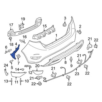 Ford OE - Rear Left Bumper Cover Bracket