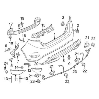 Ford OE - Rear Bumper - Bumper & Components (ST)