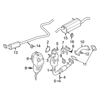 Ford OE - Catalytic Converter Heat Shield Bolt