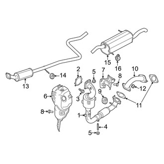 Ford OE - Exhaust System - Exhaust Components (1.0L)
