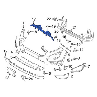 Ford OE - Front Bumper Cover Support Rail